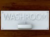3d Printable Washroom sign STL OBJ 3D Model