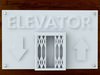 3d Printable Elevator sign STL OBJ 3D Model