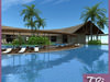 HOTEL RECEPTION TROPICAL RESORT 3D Model