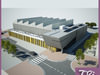SPORTS COMPLEX BUILDING 2 3D Model