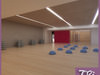 AEROBIC & SPINNING GYM ROOM 3D Model