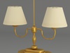 Double Table Lamp 3D Model