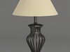 Dark Metal Table Lamp 3D Model