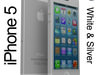 iPhone 5 White & Silver 3D Model