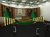 TV Studio Interior Scene 3D Model