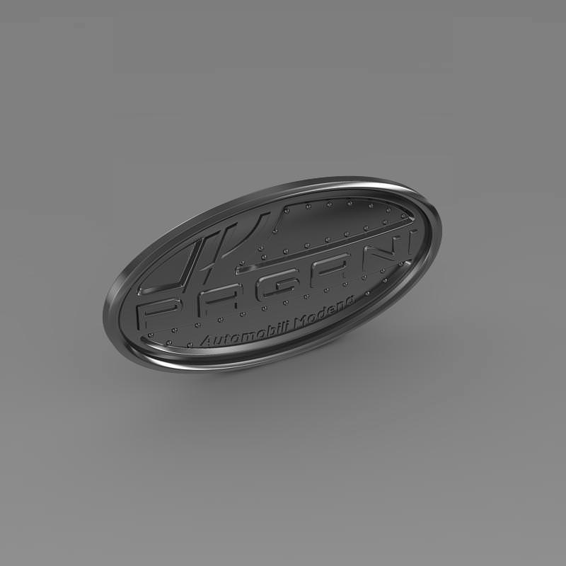 Pagani Logo 3D Model max obj 3ds c4d lwo lw lws ma mb 