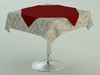 Restaurant Table with Towel 3D Model