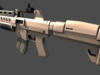 Assault Rifle Sci-Fi 3D Model