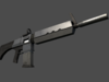 Assault Rifle Sci-Fi 3D Model