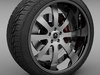 Savini Forged SV-28S Wheel and Tire 3D Model