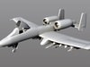 A10 Military Plane 3D Model