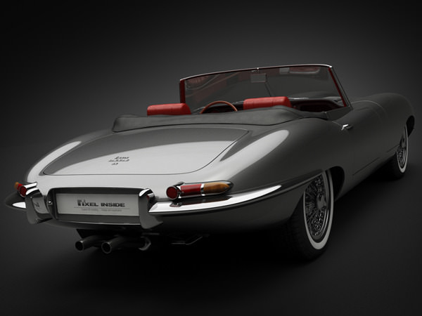 1964 Jaguar E-Type 4.2 Roadster 3D Model .max .obj .3ds .fbx .lwo .lw .lws
