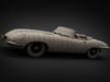 1964 Jaguar E-Type 4.2 Roadster 3D Model .max .obj .3ds .fbx .lwo .lw .lws