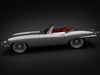 1964 Jaguar E-Type 4.2 Roadster 3D Model .max .obj .3ds .fbx .lwo .lw .lws
