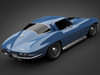 1966 Chevrolet Corvette 3D Model .max .obj .3ds .lwo .lw .lws