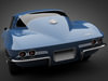 1966 Chevrolet Corvette 3D Model .max .obj .3ds .lwo .lw .lws