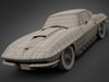 1966 Chevrolet Corvette 3D Model .max .obj .3ds .lwo .lw .lws