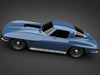 1966 Chevrolet Corvette 3D Model .max .obj .3ds .lwo .lw .lws
