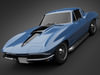 1966 Chevrolet Corvette 3D Model .max .obj .3ds .lwo .lw .lws
