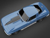 1966 Chevrolet Corvette 3D Model .max .obj .3ds .lwo .lw .lws