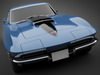 1966 Chevrolet Corvette 3D Model .max .obj .3ds .lwo .lw .lws