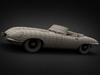 1961 Jaguar E-Type 3.8 Roadster 3D Model .max .obj .3ds .fbx .lwo .lw .lws