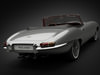 1961 Jaguar E-Type 3.8 Roadster 3D Model .max .obj .3ds .fbx .lwo .lw .lws