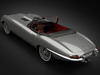 1961 Jaguar E-Type 3.8 Roadster 3D Model .max .obj .3ds .fbx .lwo .lw .lws