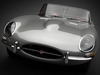1961 Jaguar E-Type 3.8 Roadster 3D Model .max .obj .3ds .fbx .lwo .lw .lws