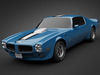 1971 Pontiac Firebird TransAm 3D Model