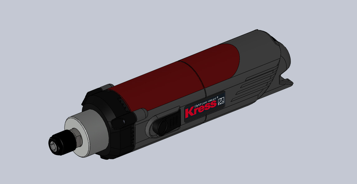 KRESS 1050 FME Milling Spindle free 3D Model