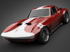 1965 GrandSport Corvette Sports Car 3D Model