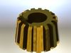 16 tooth beveled pinion gear 3D Model