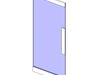 Door - Single Glass - Framed - push plate (AUS)
