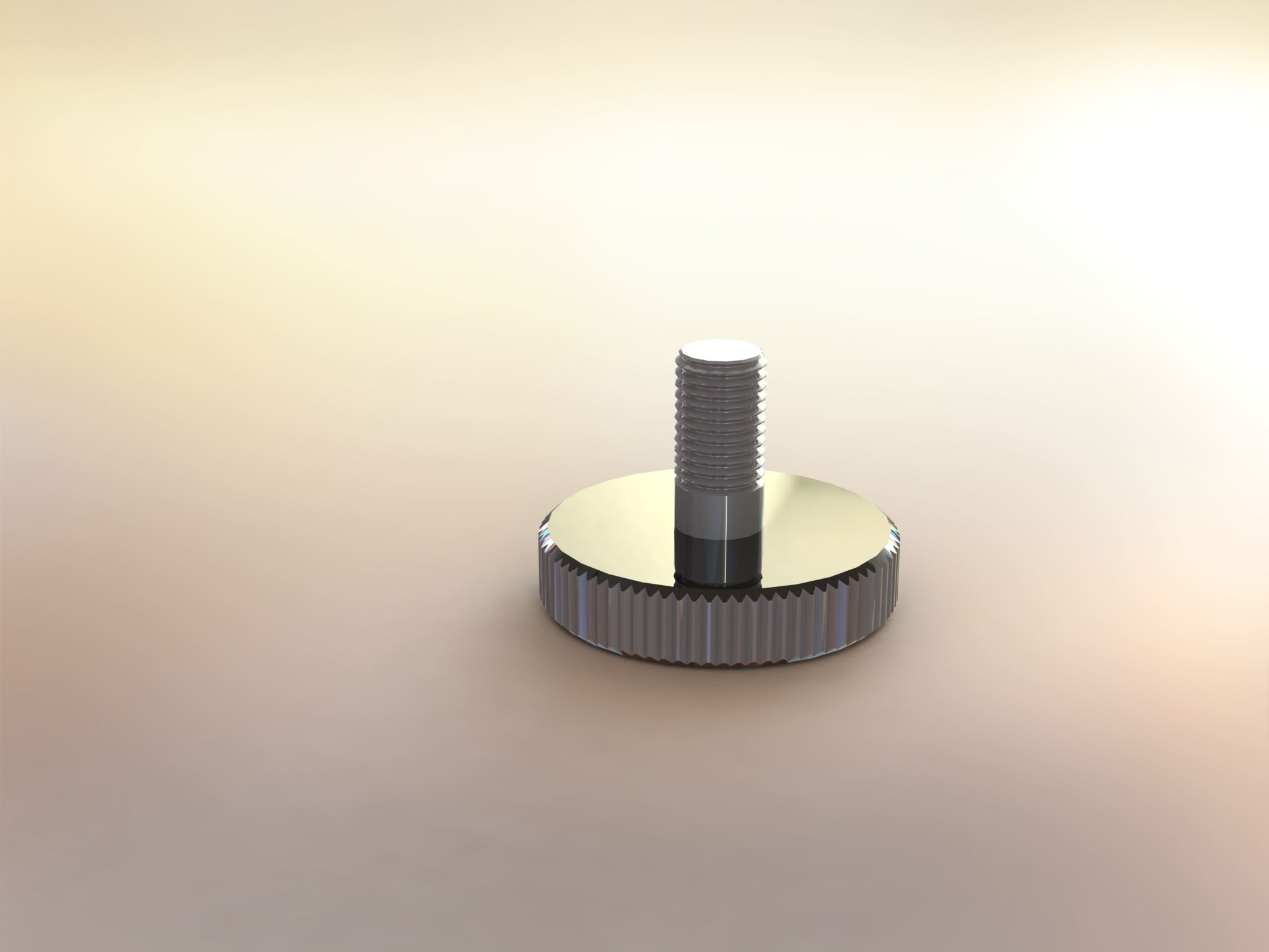 Thumb screw free 3D Model .rfa .stl