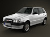 Fiat Mille Economy (Uno) 2012 3D Model