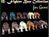  12- Fighter Bear Collection 3D Model