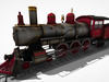 Steam Locomotive LK 14 3D Model
