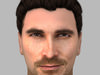 Christian Bale hair 3D Model