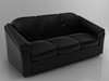 Black couch 3D Model