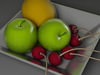 plate of fruits 3D Model