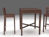 Bar table and chairs 3D Model