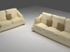 Beige Sofa 3D Model