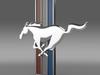 Mustang Boss 2012 Logo 3D Model
