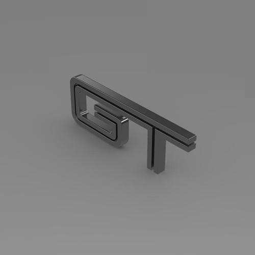 Ford Mustang GT Logo 3D Model .max .obj .3ds .fbx .lwo .lw .lws .c4d