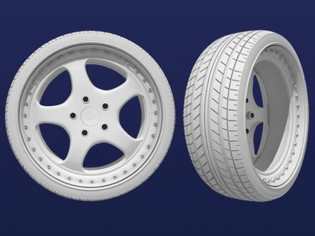 RH Wheel Porsche 3D Model .max .obj