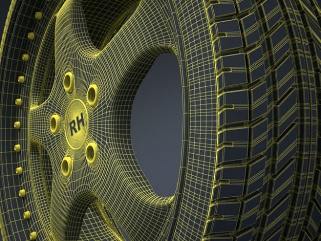 RH Wheel Porsche 3D Model .max .obj