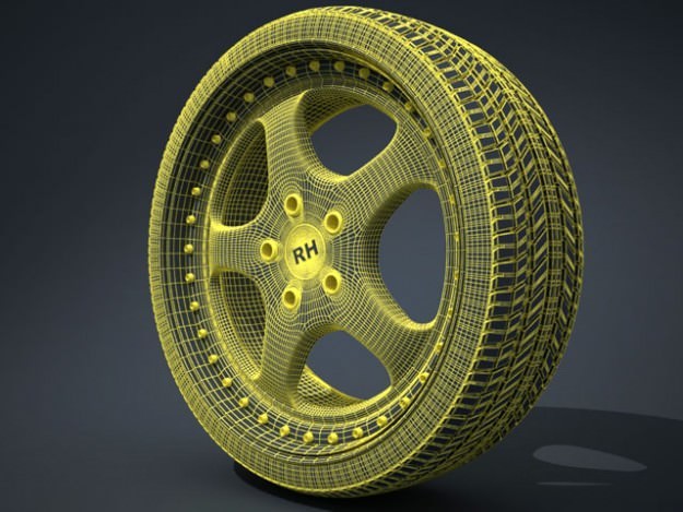 RH Wheel Porsche 3D Model .max .obj