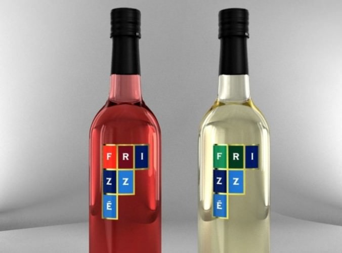 Bottles of Wine Frizze 3D Model .max