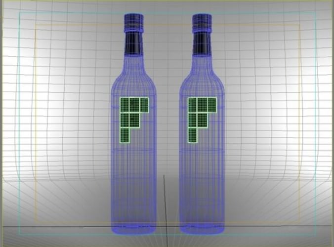 Bottles of Wine Frizze 3D Model .max